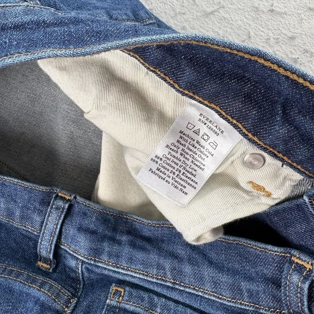 Everlane‎ Jeans Mens 33x32 Blue Slim Straight Denim Medium Wash